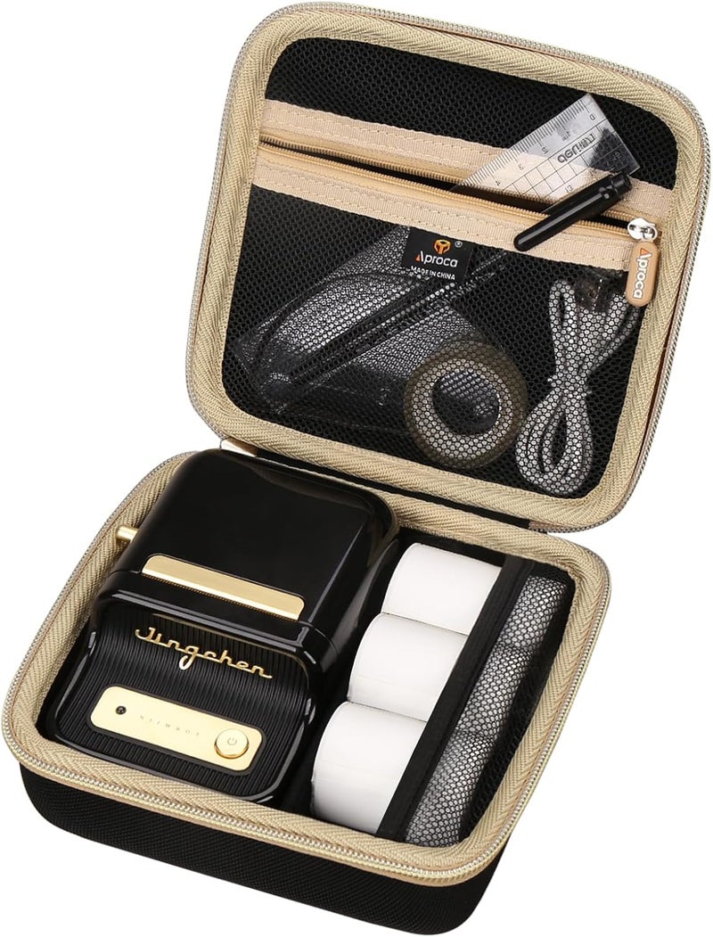 Aproca Case Compatible with NIIMBOT B21 Label Maker Thermal Label Printer, Storage Portable Bag for Accessories -Black (Case Only) - Image 1